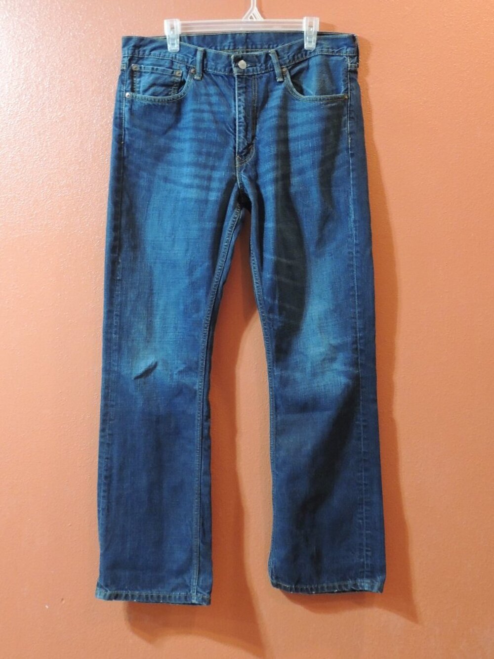 Levi 527 Jeans Vintage 2004 Men 36x32 Pockets Outdoor Work Denim Blue Jeans
